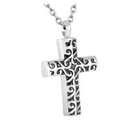 Xuanxi Collier avec pendentif en forme de croix - Pour animal domestique - Urne commémorative