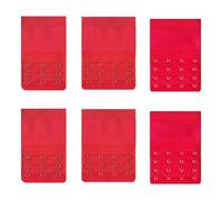 Xuanxi Extensions de soutien-gorge élastiques douces et confortables pour femme - Sangle d'extension dorsale 2/3/4 crochets - Sangles d'extension pour femme, Rouge, S