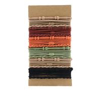 Xuanxi Lot de 20 élastiques colorés polyvalents pour tresses et queue de cheval, usage quotidien, tenues élégantes