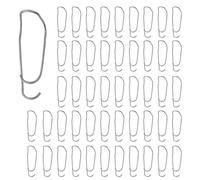Xuanxi Lot de 50 boucles de connexion en acier pour tiges de bambou, tiges de jardin, connecteurs de montage