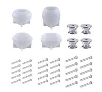 Xuanxi Moule en silicone 3D en forme de diamant pour boutons d'armoire, tiroir, porte, poignée de plateau réutilisable, moule en résine pour travaux manuels, bricolage, ménage