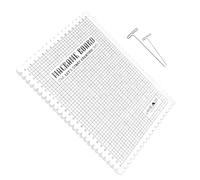 Xuanxi Planche de macramé portable en mousse légère avec ensemble d'aiguilles pour bracelet, cordon artisanal, corde de nouage, crochet et planche de tressage pour bracelets