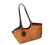 Xuanxi Sac à bandoulière d'inspiration vintage avec plusieurs compartiments ergonomiques pour femmes et filles, sac à bandoulière élégant en daim PU, marron, One Size