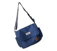 Xuanxi Sac à bandoulière en nylon de grande capacité avec sangle réglable pour les trajets quotidiens et les voyages, bleu, One Size
