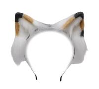 Xuanxi Serre-tête avec oreilles de chat en peluche pour femmes et filles - Design réglable pour costume d'Halloween au quotidien