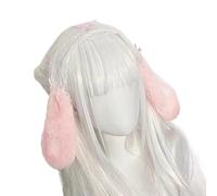 Xuanxi Serre-tête avec oreilles de lapin avec volants en dentelle - Accessoire pour cosplay et événement festif