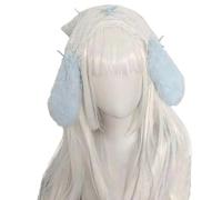 Xuanxi Serre-tête avec oreilles de lapin avec volants en dentelle - Accessoire pour cosplay et événement festif