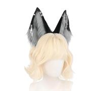 Xuanxi Serre-tête confortable avec oreilles de loup, accessoire de déguisement pour adulte, cosplay, événement, rassemblement, fait à la main