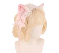 Xuanxi Serre-tête en dentelle adorable, accessoire photo, Halloween, anime, fête - Accessoire amusant en dentelle pour festivals de musique
