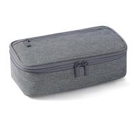 XUANXIE Oval Single Trousse Trousse Pliable Grande Capacité,Trousse Scolaire,Trousse à Crayons zippée en Toile,Trousse à Crayons Portable pour Le Bureau,pour Collège étudiants Fille Garçon