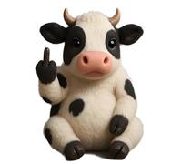 XUANXUANQZ Adorable Peluche Doigt d'honneur, Petite Peluche Doigt d'honneur, pour Le Bureau Et La Maison (Vaches)