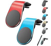 XUANXUANQZ Support De Téléphone Joyeloo, Support Magnétique De Navigation pour Téléphone Portable, Support Voiture Rotatif Type L, Support Magnétique Universel pour Téléphone Portable (Bleu+Rouge)