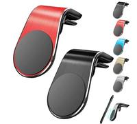 XUANXUANQZ Support De Téléphone Joyeloo, Support Magnétique De Navigation pour Téléphone Portable, Support Voiture Rotatif Type L, Support Magnétique Universel pour Téléphone Portable (Rouge+Noir)