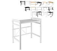 XUANYU 2 Niveaux Support de Four à Micro-Ondes Étagère Micro-Ondes Solide avec Organisateur d'épices Support Micro-Ondes Rack Organisateur de Cuisine à 2 Niveaux (Blanc C)