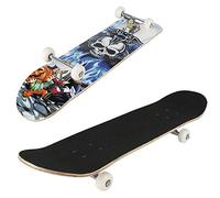 XUANYU 79 cm (31'') Concave Trick Skateboard en 7 Couches de Bois D'érable - Professionnel pour Débutants, Enfants, Adolescents et Adultes (Squelettes)
