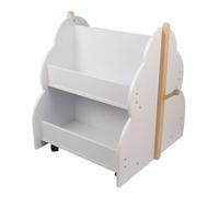 XUANYU Bibliothèque Enfant en Bois Blanc, Forme Nuage, 50x54x61 cm