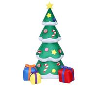 XUANYU Décoration de Noël Gonflable, Décoration Gonflable Extérieure Étanche IP44, pour Jardin Cour Fête Extérieur (Vert H 210 cm/7 FT Sapin de Noël)