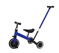 XUANYU Draisienne avec 3 Roues, Tricycle Bébé Évolutif de 1 à 4 Ans, Tricycle à Pousser pour Enfants, Poussette Enfant Développe l'équilibre et la motricité (Bleu C)