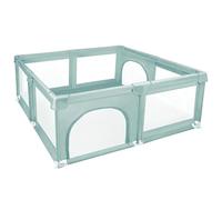 XUANYU Parc Bébé Carré avec Barrières et Porte, Petit Parcs de Jeux Pliable en Tissu Oxford, Centre d'activités Bébé, Petit Parc Enfant pour Intérieur/Extérieur (Vert 120 x 120 x 66 cm)
