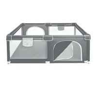 XUANYU Parc Bebe Modulable 160 x 120 x 66 cm en Tissu Oxford, Parc Enfant avec Barrières et Sac de Rangement, Parcs de Jeux Bébé pour Intérieur/Extérieur (Gris)