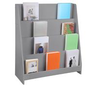 XUANYU Petite Bibliothèque Montessorienne pour Enfant, Bibliothèques Enfants en Bois, Étagère à Livres pour Chambre d'enfants, Salon, Bureau (Gris 77 * 30 * 88 cm)