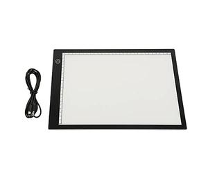 XUANYU Tablette Lumineuse Diamond Painting A3/A4, avec Luminosité LED Réglable, Contrôle Tactile, Câble USB, Planche de Dessin, Tablette Lumineuse Dessin avec/sans échelle (A3 avec échelle)