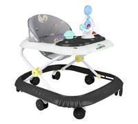 XUANYU Trotteurs et Centre d'activités 2 en 1, Trotteur Marche Bébé Évolutif avec Centre de Jeu et Hauteur Réglable, Trotteur Pousseur Bébé à Partir de 6 Mois (Noir III)