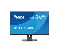 iiyama ProLite XUB3297QSNP-B1 - Écran LED - 32" (31.5" visualisable) - 2560 x 1440 QHD @ 100 Hz - IPS - 350 cd/m² - 1000:1 - 1 ms - HDMI, DisplayPort, USB-C - haut-parleurs - noir, mat