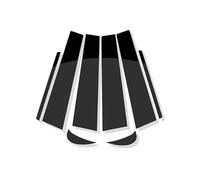 XUBOR 8 pièces, for Toyota, for Camry 2018 2019 2020 2021 2022, Pilier de fenêtre, Garnitures de Porte, Autocollants de Couverture, Accessoires Garniture des poteaux de Pilier de fenêtre