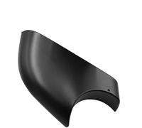 XUBOR ensemble cache rétroviseur extérieur Couvercle inférieur de miroir pour Tesla modèle 3 2017 - 2022, Base vue arrière latérale droite chromée, réparation d'aile(BLACK Left Side Black Model 3)