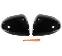 XUBOR ensemble cache rétroviseur extérieur Pour 1 ensemble DE couvercle rétroviseur, aile porte latérale gauche droite, noir brillant remplacement, pour Vauxhall, pour Opel
