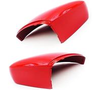 XUBOR ensemble cache rétroviseur extérieur Pour couvercles de rétroviseurs porte rouges, paire capuchons boîtier gauche droite, pour Vw, pour Polo 6R 2009 - 2017