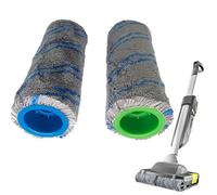 XUBOR for Karcher, for Jeu de Rouleaux de Rechange BR 30/1 FC3 FC3D FC5 FC7 Paquet de 2 4.030-088.0 Chiffons de vadrouille à Usage Sec et Humide for Le Nettoyage des sols Tampon pour aspirateur