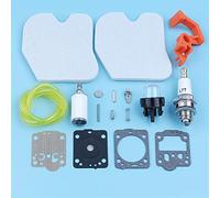 XUBOR Kit de Mise au Point de carburateur, for tronçonneuse Husqvarna, 235 236 240 240E 235E 545061801 Filtre à air et Carburant Conduite Poire d'amorçage Interrupteur de Commande Kit d'interrupteurs