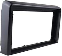 XUBOR Kit de tableau de bord stéréo de voiture Kit de montage tableau bord plaque frontale garniture surround panneau d'installation lecteur DVD GPS stéréo 9 pouces, pour façade radio
