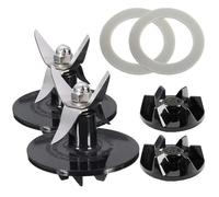 XUBOR Lame de mélangeur SPB456-2B avec couplage SPB7-20TX, for pièces Cuisinart BFP-703 FPB-5PC SPB-3 SPB-7, Embrayage de mélangeur, 2 Paquets Remplacement de la Lame du Couvercle du mixeur