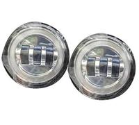 XUBOR Phares LED DRL, for Hummer, for H2 2003 2004 2005 2006 2007 2008 2009 2PCS Voiture Halo LED Feux de Brouillard Pare-Chocs Avant Feux de Conduite Feux de Brouillard Noirs Feu antibrouillard pour