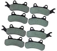 XUBOR Plaquettes de frein avant et arrière moto, for CAN AM Defender Max 2017 Maverick X3 17-18 Trial 800 1000 2018 Traxter T HD5 HD8 HD10 18-19 Plaquettes de frein moto(BLACK Front and rear)