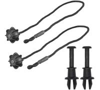 XUBOR Sangle de tablette arrière, for Q5 8R 2009 2010 2011 2012 2013 2014 2015 2016 2017, support de tablette arrière, support de cordon pivotant 5E5863634 (1 kit) Crochets pour filet de chargement(BL