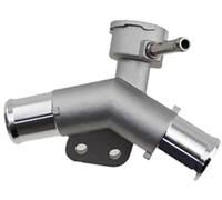 XUBOR Sortie de tuyau pompe à eau refroidissement, pour Toyota, pour Yaris, pour Vios 2014-2016 165020M020, boîtier thermostat en aluminium Assemblage du couvercle du thermostat