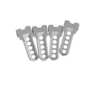 XUBOR Support d'amortisseurs de voiture RC à angles multiples réglables, pour, for siège, support d'amortisseur 1/10, pour, for Traxxas, TRX4 Amortisseur de suspension de voiture jouet(Sliver)