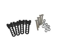 XUBOR Support d'amortisseurs de voiture RC à angles multiples réglables, pour, for siège, support d'amortisseur 1/10, pour, for Traxxas, TRX4 Amortisseur de suspension de voiture jouet(Schwarz)