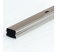 XUCAJING Chemin de Câbles En Acier Inoxydable, 100 Cm, Cache-Câble D'Alimentation Amovible, Canaux de Câbles Métalliques Pour Maison, Bureau, Garage, Atelier (10 X 5 Cm)/Length 1M/5*5Cm(1.97*1.97In)