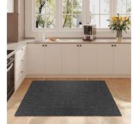XUCHOU Tapis de Porte Paillasson 120 x 100 cm Antidérapant, Lavable, Absorbant Tapis pour L'Intérieur et L'Extérieur pour Chien, Entrée, Porte et Couloir, Noir