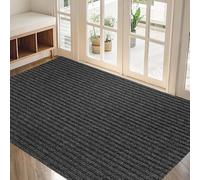 XUCHOU Tapis de Porte Paillasson 85 x 95 cm Tapis de Sol Antidérapant Lavable en Machine Paillassons pour Entrée pour Chien, Entrée, Porte et Couloir, Noir