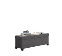 XUCZHAI Banc Ottoman de Rangement, Repose-Pieds Pliable avec Pieds, 38 x 110 40 cm, Banc Bout lit, Coffre, capacité Charge 300 kg pour Salon, Chambre, EntréE