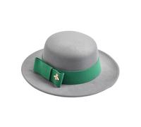 XUCZHAI Chapeau Fedora For Femme, Élégant, Formel, For Mariage, Église, Plat, Fête, Jazz(GRAY)