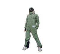 XUCZHAI Combinaison de Ski Une pièce imperméable et Respirante for Snowboard, vêtements Travail d'hiver, Pantalon, Veste for Femmes Hommes, Neige(Green,XX-Large)