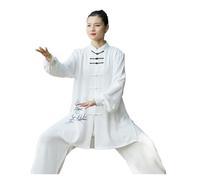 XUCZHAI Costume de Tai Chi à Manches Longues, Couleur dégradée, Costume Pratique du, Ensemble Spectacle d'arts Martiaux(Two-Piece Set B,S)