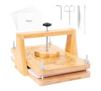 XUCZHAI Kit De Presse À Grandes Fleurs 11 X 7 Pouces | Kit de pressage de fleurs en bois, bricolage avec accessoires for spécimen de plantes florales séchées, Art DIY de mariage